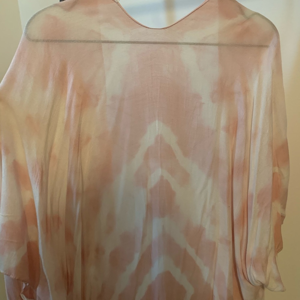 NWT Pink Tie Dye Kimono One Size - Picture 5 of 6